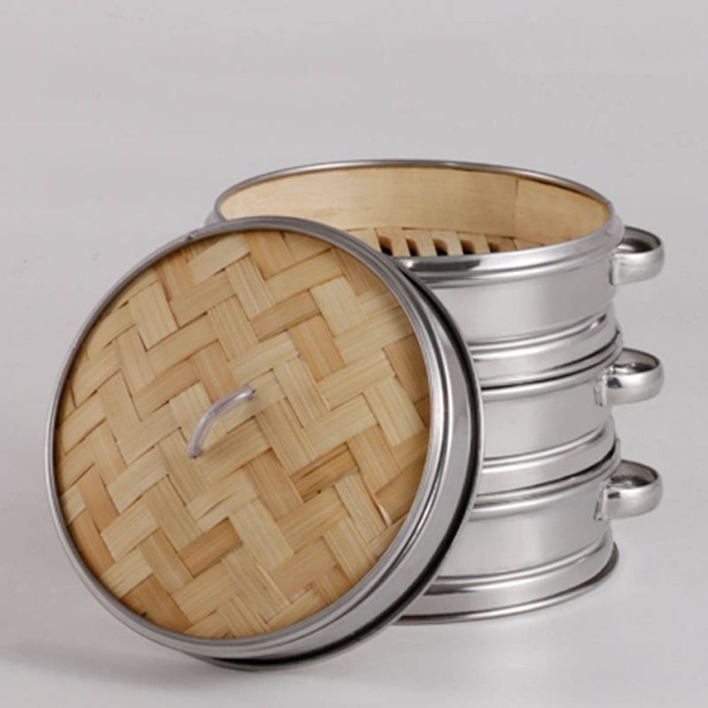 Food Snacks Basket - New Bamboo Bamboo Steamer Weaving Stainless
