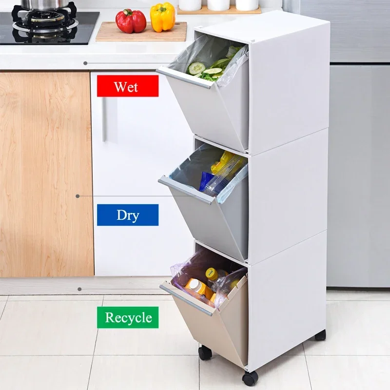 Food Snacks In Japan - -Convenient Kitchen Waste Bucket Gap Corner