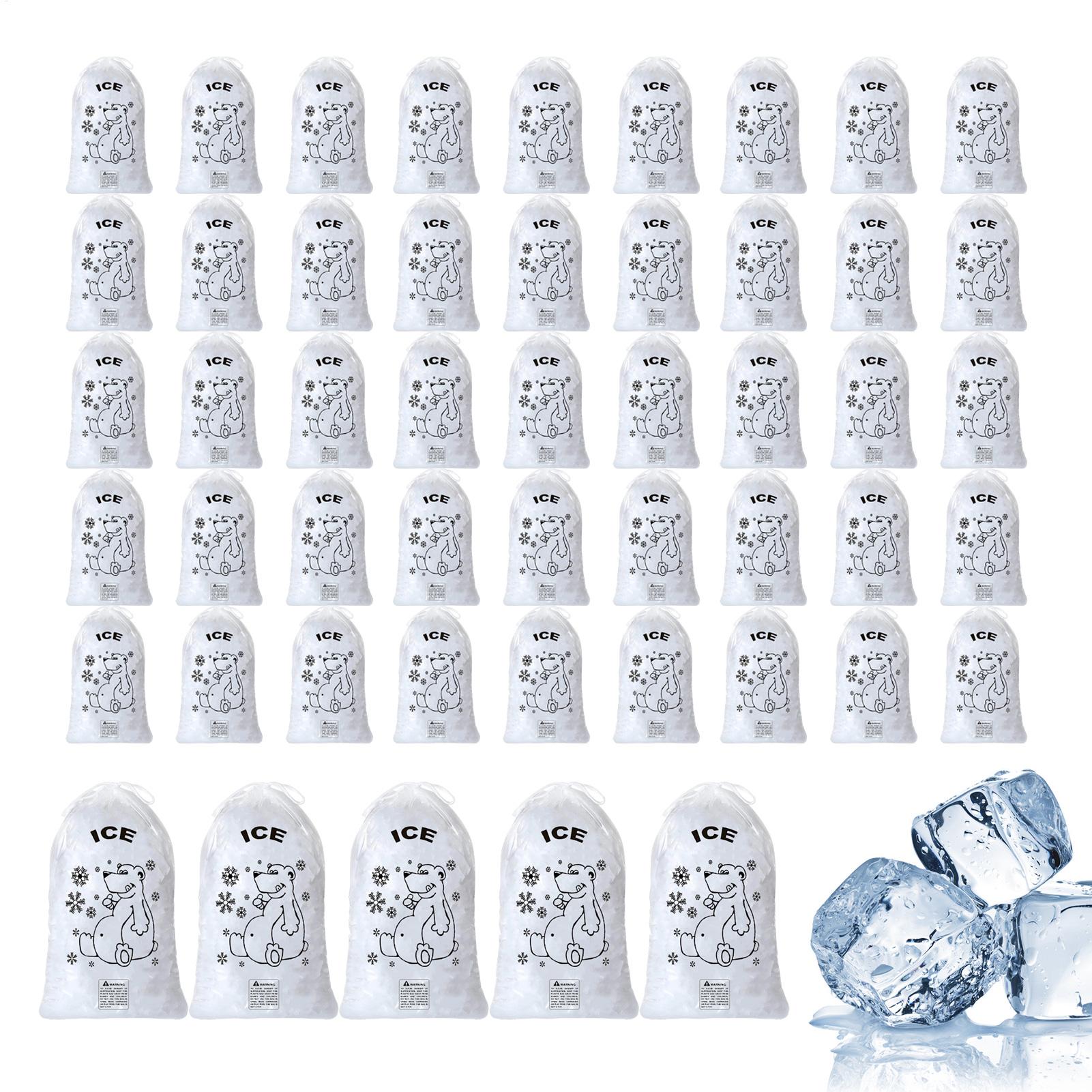 Food Snacks Delivery - Ice Bags 50 Pcs Heavy Duty