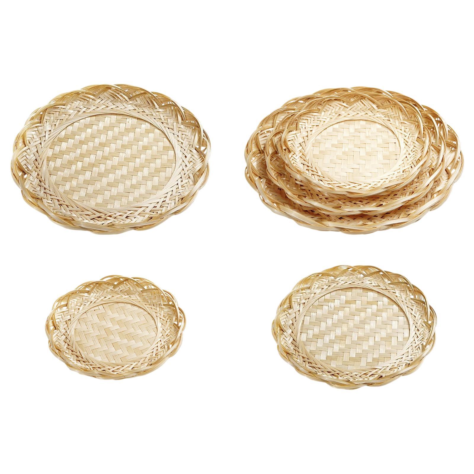 Bamboo Basket Tray Food Storag - Food Snacks Basket review and price