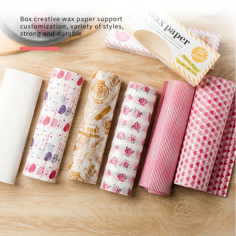 50Pcs Colorful Patterned Greas - Food Snacks Basket review and price