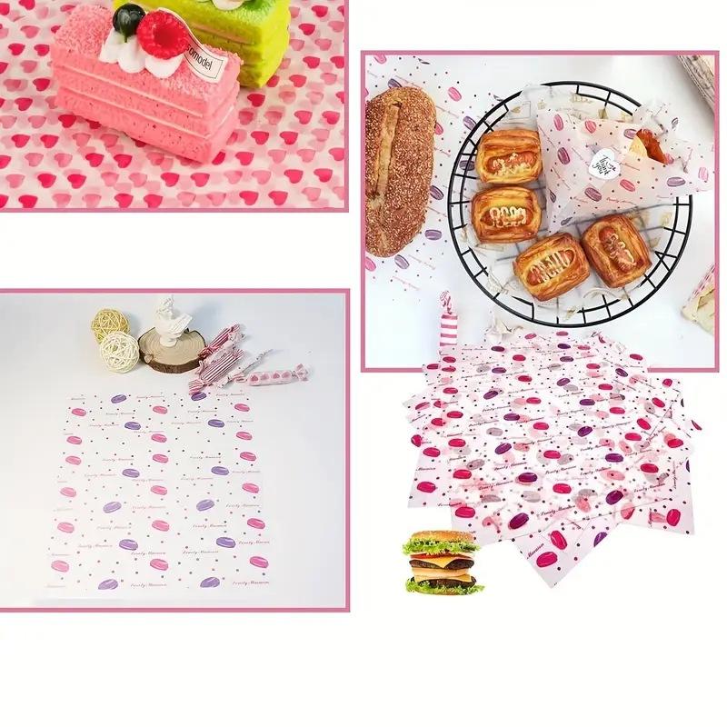 50Pcs Colorful Patterned Greas - Food Snacks Basket review and price