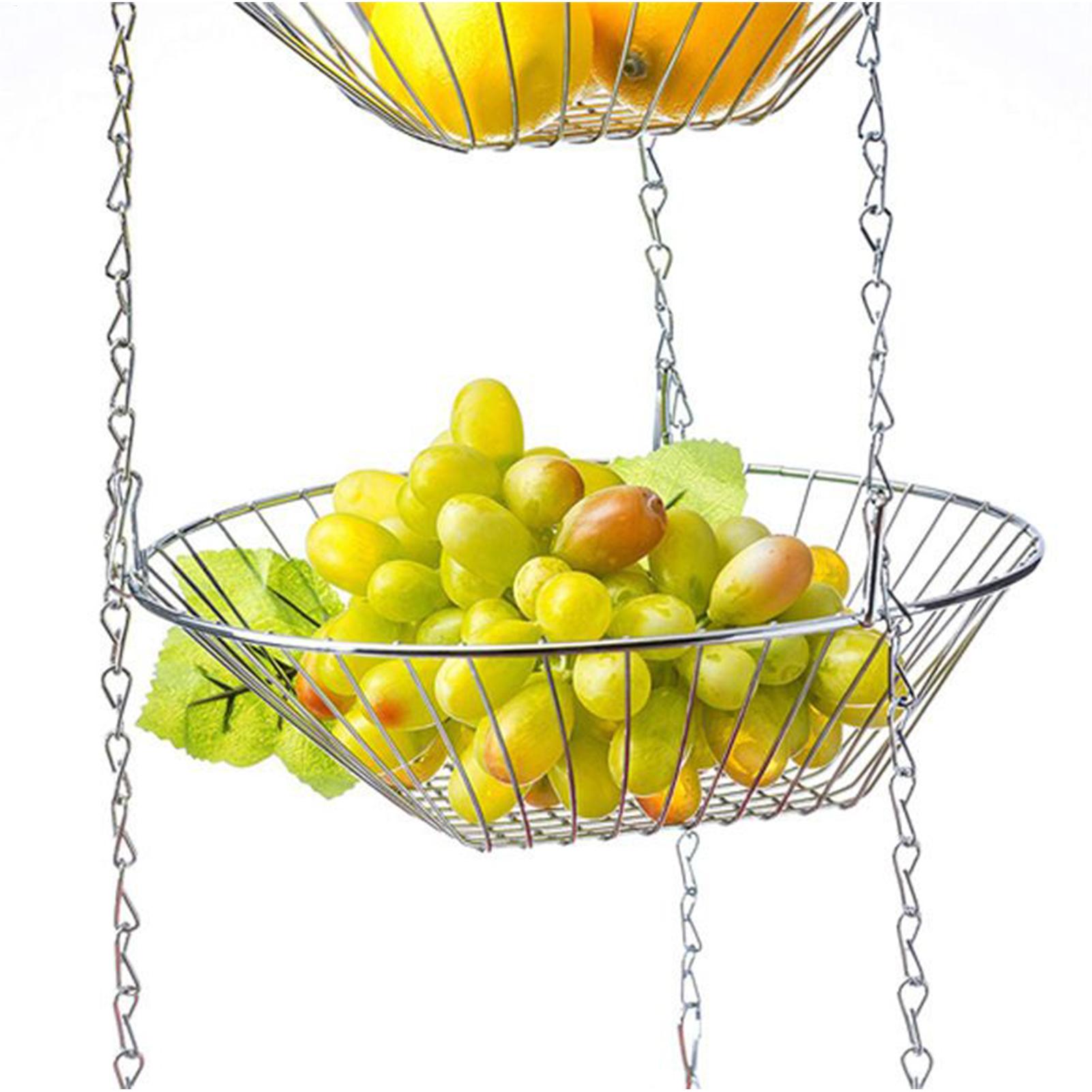 Fruit Basket 3-Tier Iron Holde - Food Snacks Basket review and price