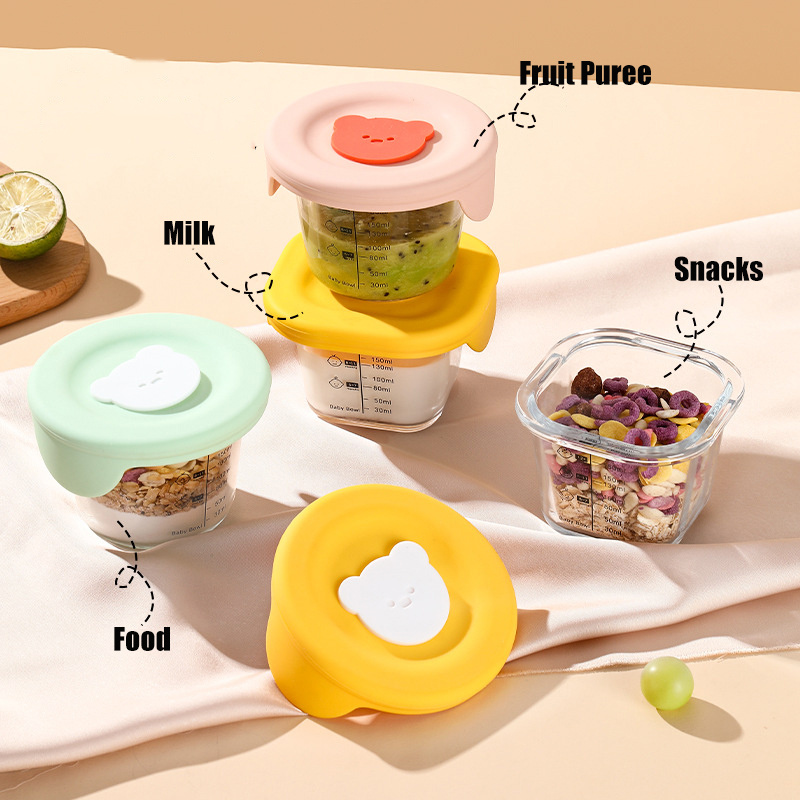 180ml Glass Baby Food Storage  - Food Snacks For Toddlers review and price