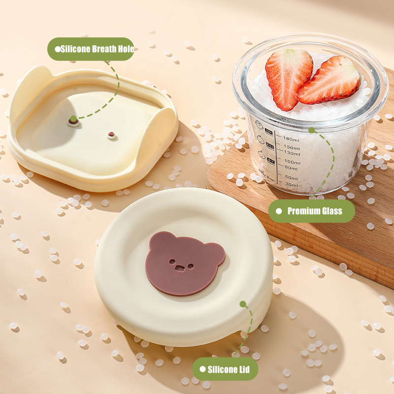 180ml Glass Baby Food Storage  - Food Snacks For Toddlers review and price
