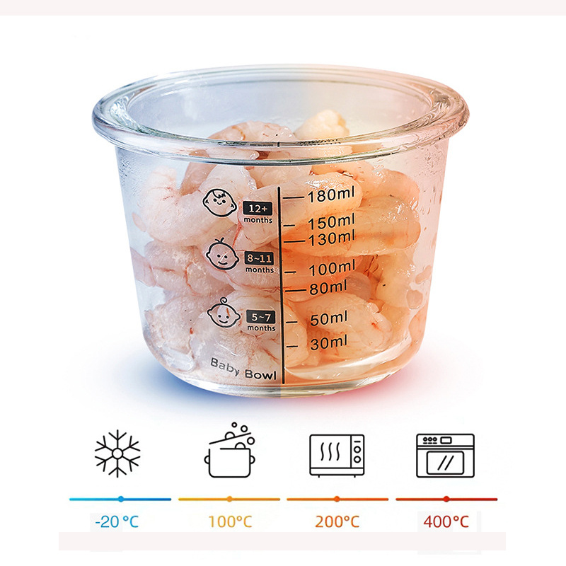 180ml Glass Baby Food Storage  - Food Snacks For Toddlers review and price