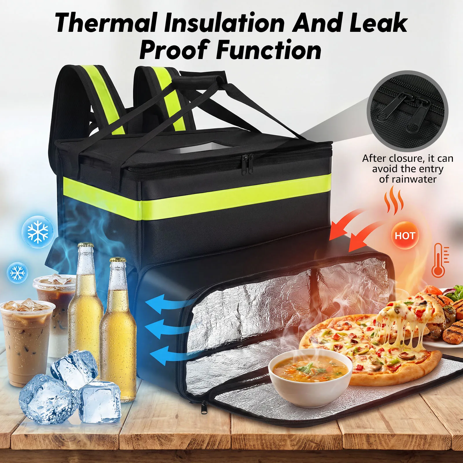 Insulated Delivery Backpack La - Food Snacks Delivery review and price