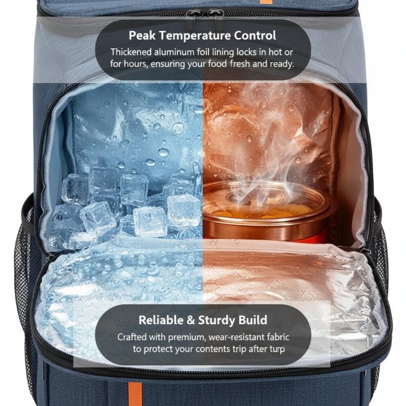 [J] Insulated Cooler Backpack  - Food Snacks Delivery review and price