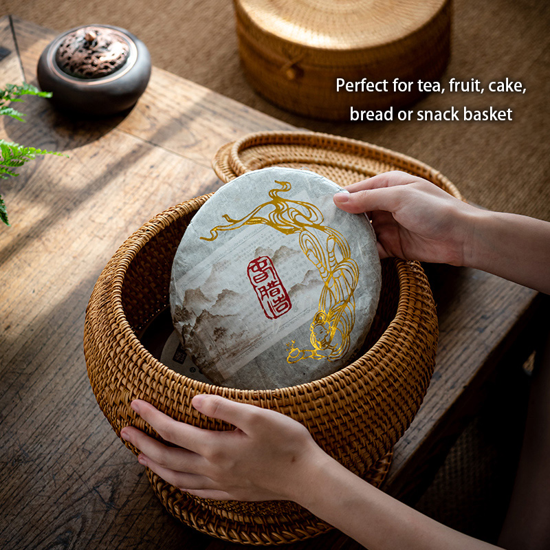 Handwoven Rattan Tea Storage B - Food Snacks That Are Green review and price